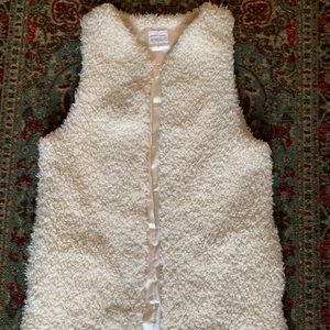 Faux sheep skin vest